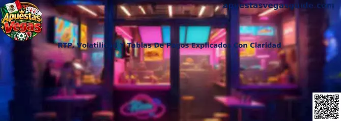 Explicación visual de RTP, volatilidad y tablas de pagos en juegos de casino
